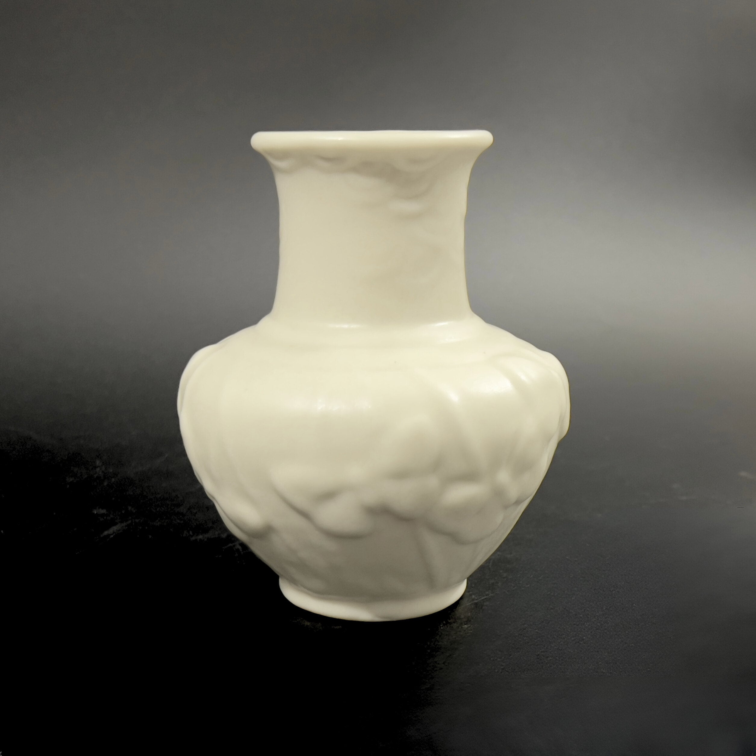 Vintage Rookwood Pottery Vase: Ivory Butterfly Floral, 1945 No. 6457 - Image 7